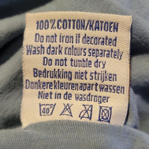 Amsterdam red light district Fox original t-shirt size Medium Light Blue - Picture 5 of 5